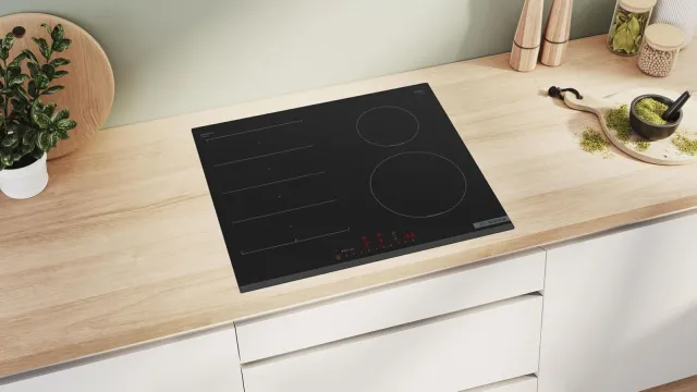 Bosch Piano cottura con cappa integrata PIX631HC1E Serie 6, Piano Cottura a Induzione, FlexInduction