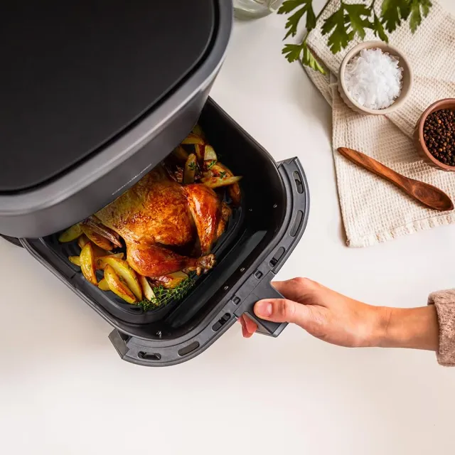 Cecotec Macchina caffè 80-200°C Friggitrice ad Aria Cecofry Fantastik Window 6500. Air Fryer 1700W, 