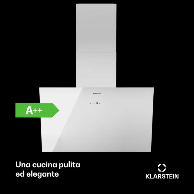 Klarstein Cappa cucina incasso 60cm Cappa Aspirante a Incasso , Cappa Cucina con Filtro, Cappa Cucin