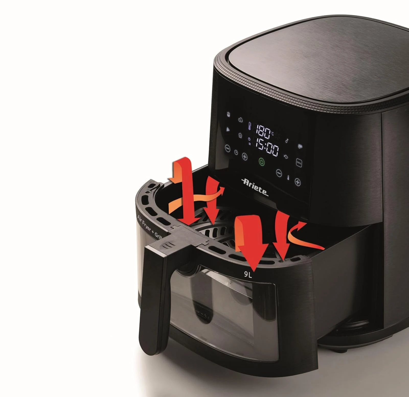 Ariete Aspirapolvere cordless 4630 Friggitrice ad aria 9L, 1500 W, Capacità 9L, Capacità di cottura