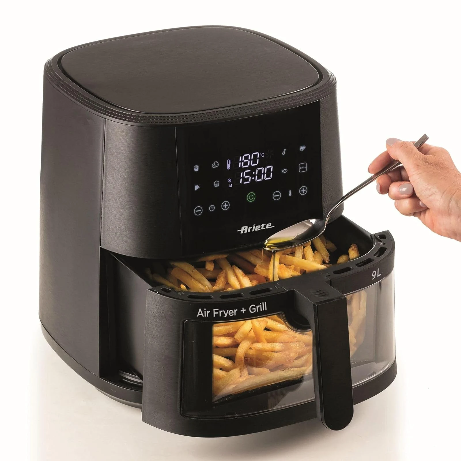 Ariete Aspirapolvere cordless 4630 Friggitrice ad aria 9L, 1500 W, Capacità 9L, Capacità di cottura