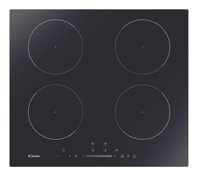 Candy Piano cottura radiante CIS642SCTT Idea Piano Cottura a Induzione 4 Zone, Slider Touch, Funzione Keep Warm, Power Management, Connettività hOn App, Vetroceramica Nera, 59 x 51 cm - /1