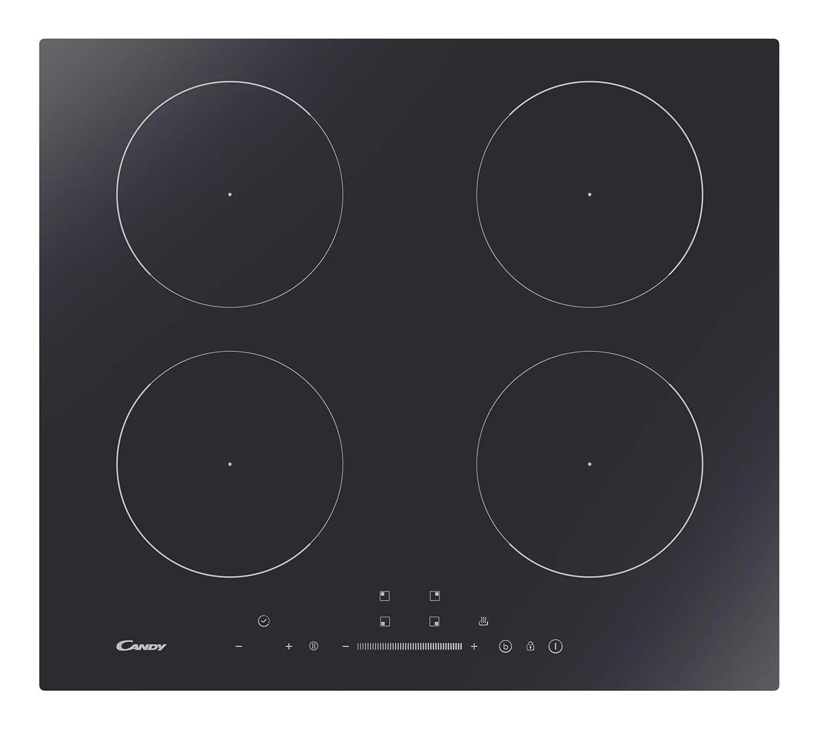 Candy Candy Piano cottura radiante CIS642SCTT Idea Piano Cottura a Induzione 4 Zone, Slider Touch, Funzione Keep Warm, P