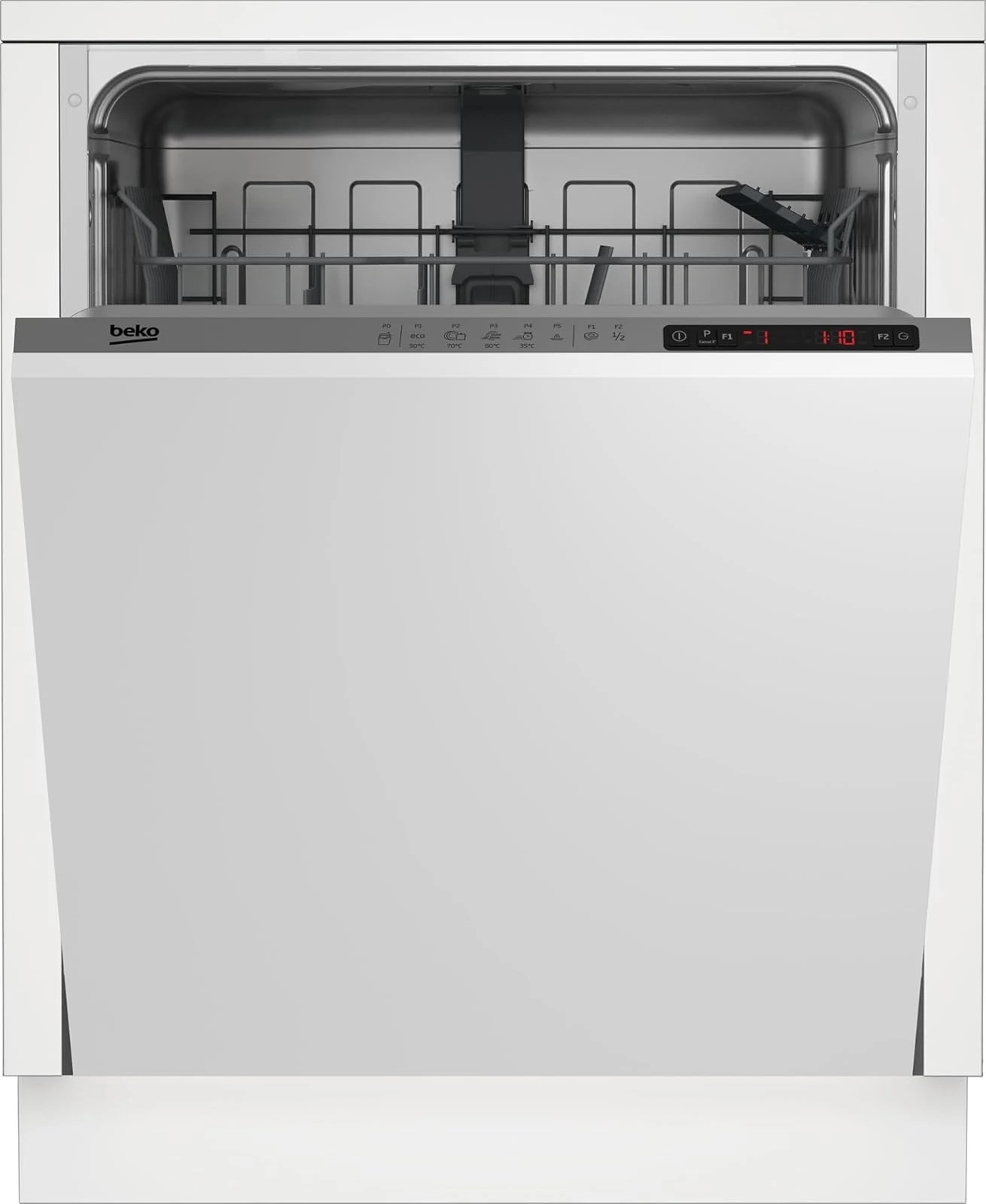 Beko Lavastoviglie integrata totale BDIN25320 Lavastoviglie 13 Coperti, a Scomparsa Totale, Classe energetica E