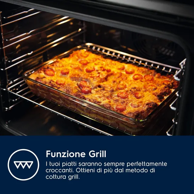 Electrolux Forno incasso EOM3H04X Forno Multifunzione da Incasso , Serie 300, 68L, Classe A, Ventila