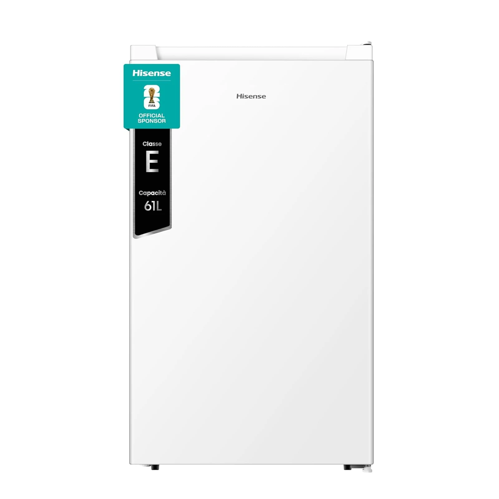 Hisense Congelatore FV78D4AWE Congelatore Monoporta Verticale Libera Installazione, 3 Cassetti, Capacità 61 Litri, Classe E, Bianco