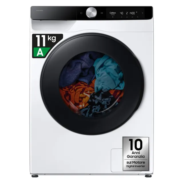 Samsung Lavasciuga incasso WD11DG6B85BKU3 11+6 Lavasciuga AI Control WD11DG6B85BKU3, 11+6 kg, Ecodosatore, Vapore Igienizzante, Super Speed, Carica Frontale, 60L x 85H x 60P cm