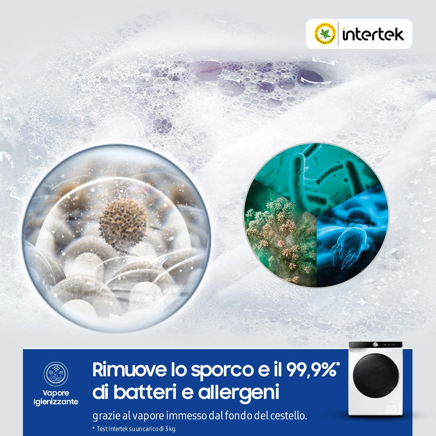 Samsung Lavasciuga incasso WD11DG6B85BKU3 11+6 Lavasciuga AI Control WD11DG6B85BKU3, 11+6 kg, Ecodos