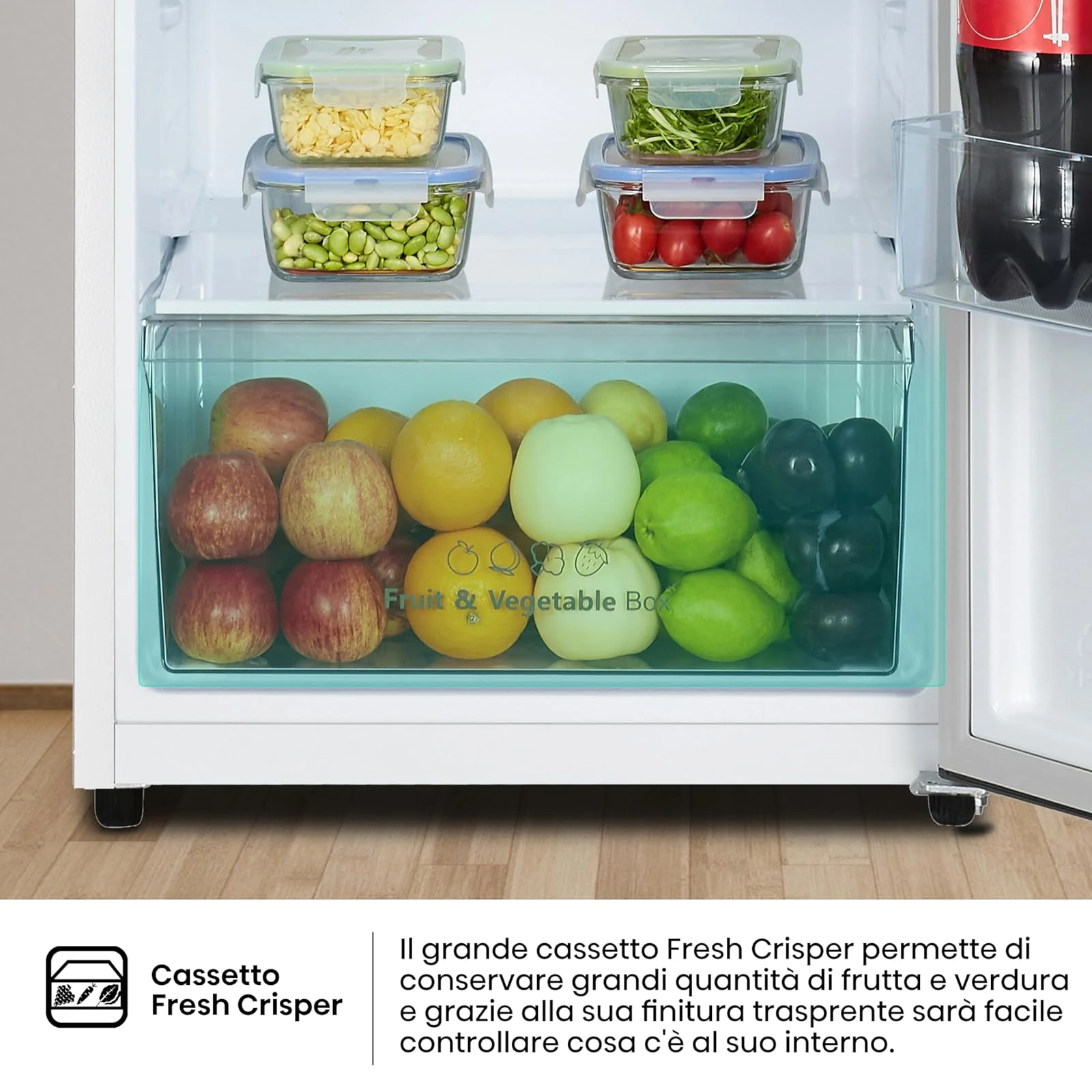 Hisense Frigorifero sottobase RT327N4AWE Frigorifero Doppia Porta a libera installazione Total No Fr