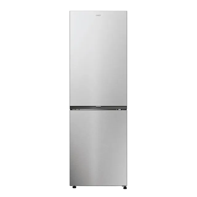 Candy Frigorifero doppia porta 300 CNCQ2T618EX Fresco Frigorifero Combi, Capacità 355L, Total No Frost Circle+, Cassetto Verdolino, Controllo elettronico della temperatura, 60 x 185 cm, Illuminazione LED, Po