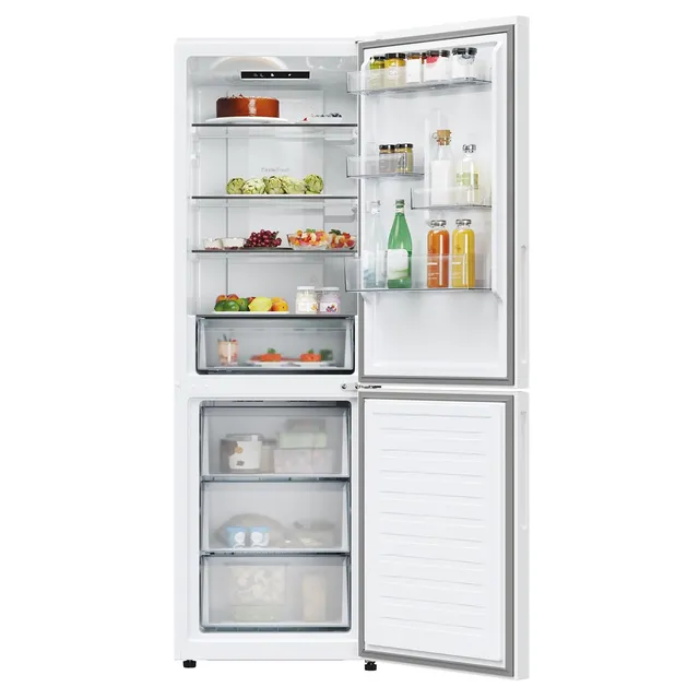 Candy Frigorifero monoporta 300 CNCQ2T618EW Fresco Frigorifero Combi, Capacità 355L, Total No Frost 