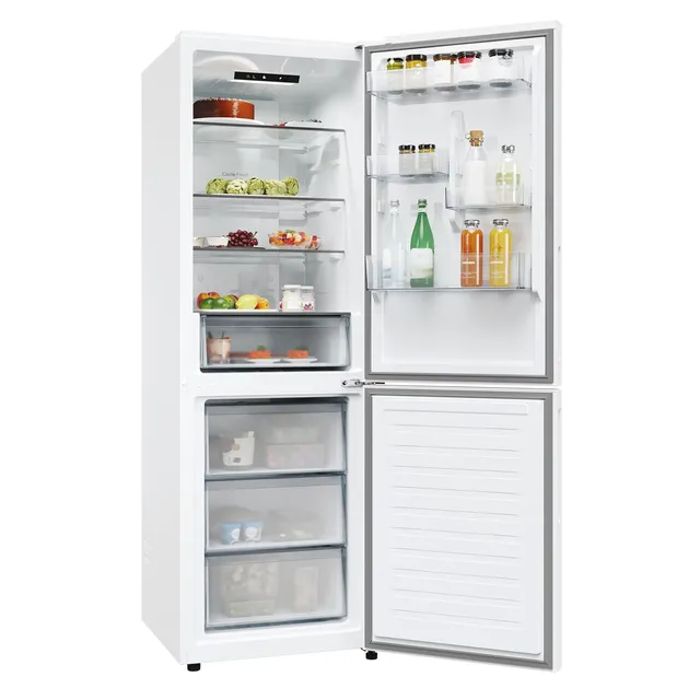 Candy Frigorifero monoporta 300 CNCQ2T618EW Fresco Frigorifero Combi, Capacità 355L, Total No Frost 