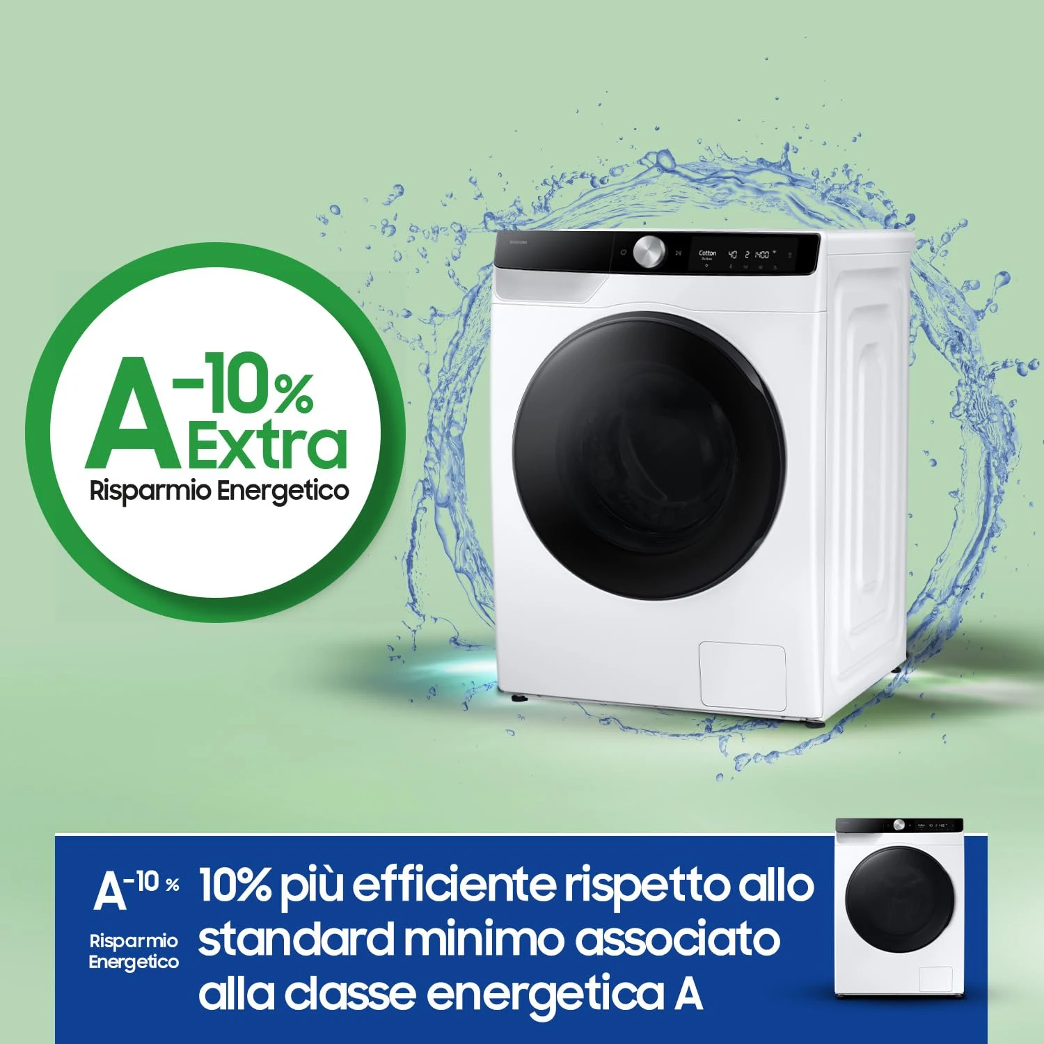 Samsung Lavasciuga WD90DG6B85BKU3 9+6 Lavasciuga AI Control WD90DG6B85BKU3, 9+6 kg, Ecodosatore, Vap