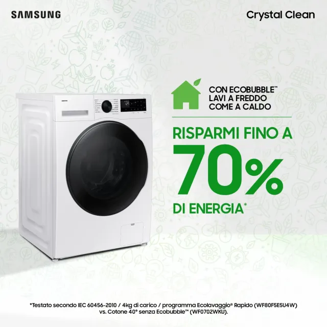 Samsung Lavasciuga incasso WD90DG5B15BEET 9+6 Lavasciuga Crystal WiFi WD90DG5B15BEET, 9+6 kg, Wifi, 