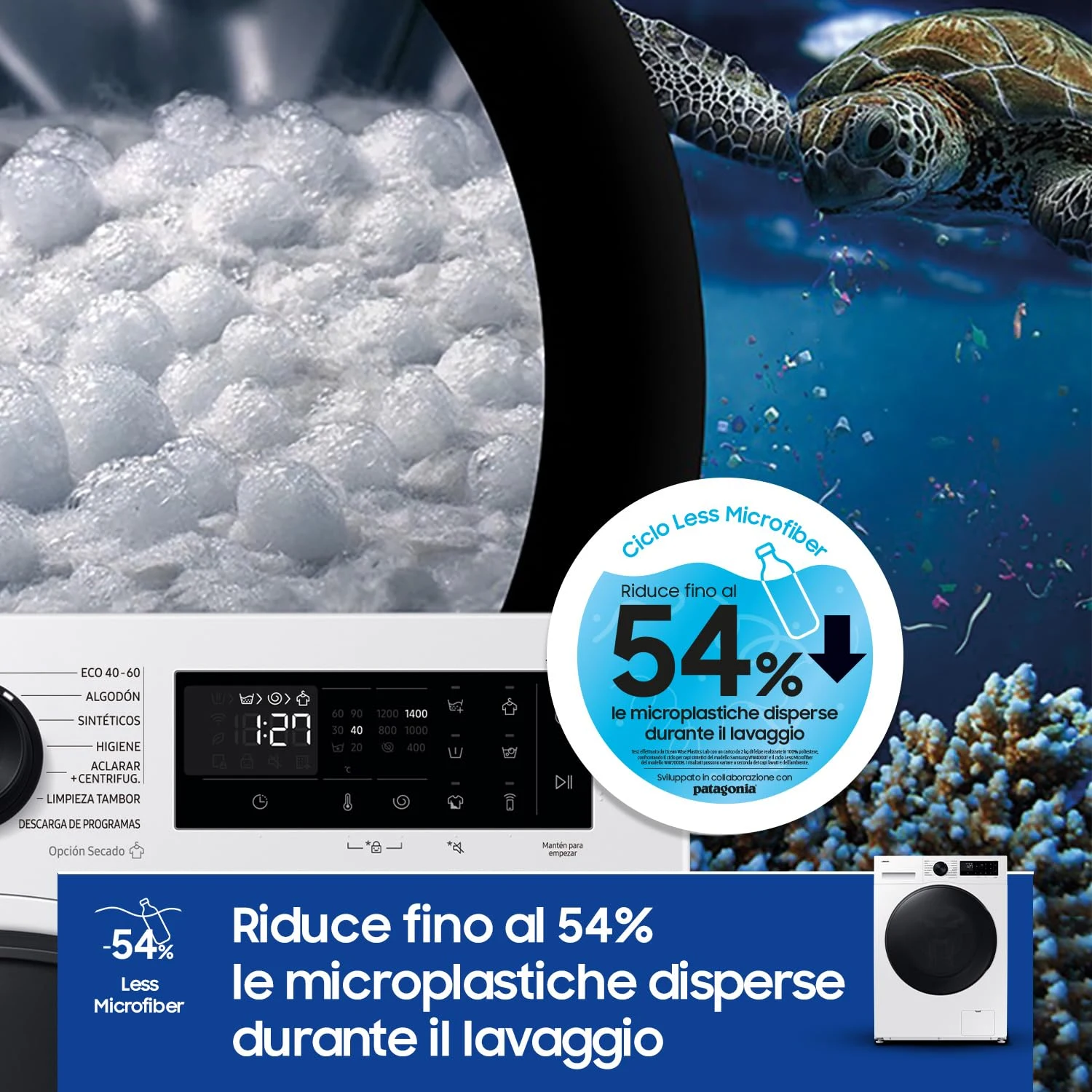 Samsung Lavasciuga incasso WD90DG5B15BEET 9+6 Lavasciuga Crystal WiFi WD90DG5B15BEET, 9+6 kg, Wifi, 