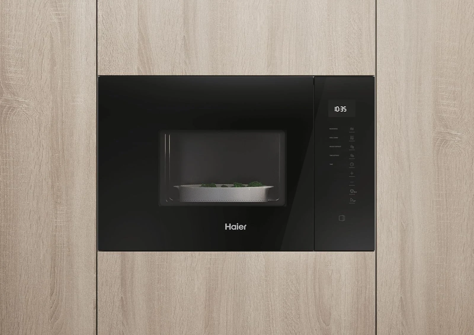Haier Microonde incasso 2&4 H38FMWID4ID27N Serie Microonde integrabile con grill, 20 L, Potenza