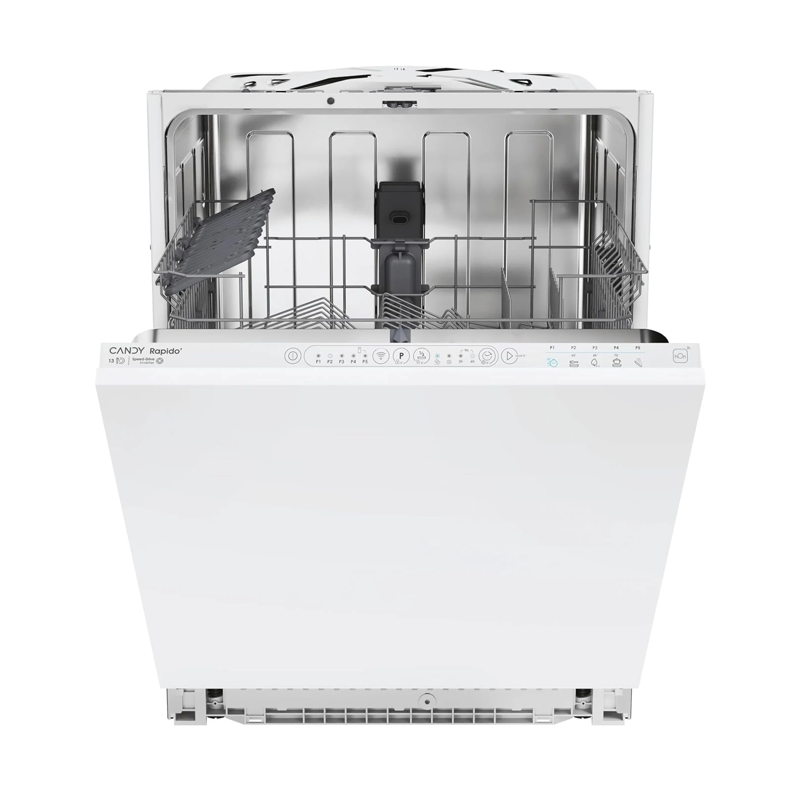 Candy Lavastoviglie 3E7L0W2 Rapidò CI , Lavastoviglie Integrabile 60 CM, 13 Servizi, Digitale, Wi-Fi, 5 Programmi, Motore Inverter, Indicatore Mancanza di Sale, Indicatore Fine Ciclo, Iniz