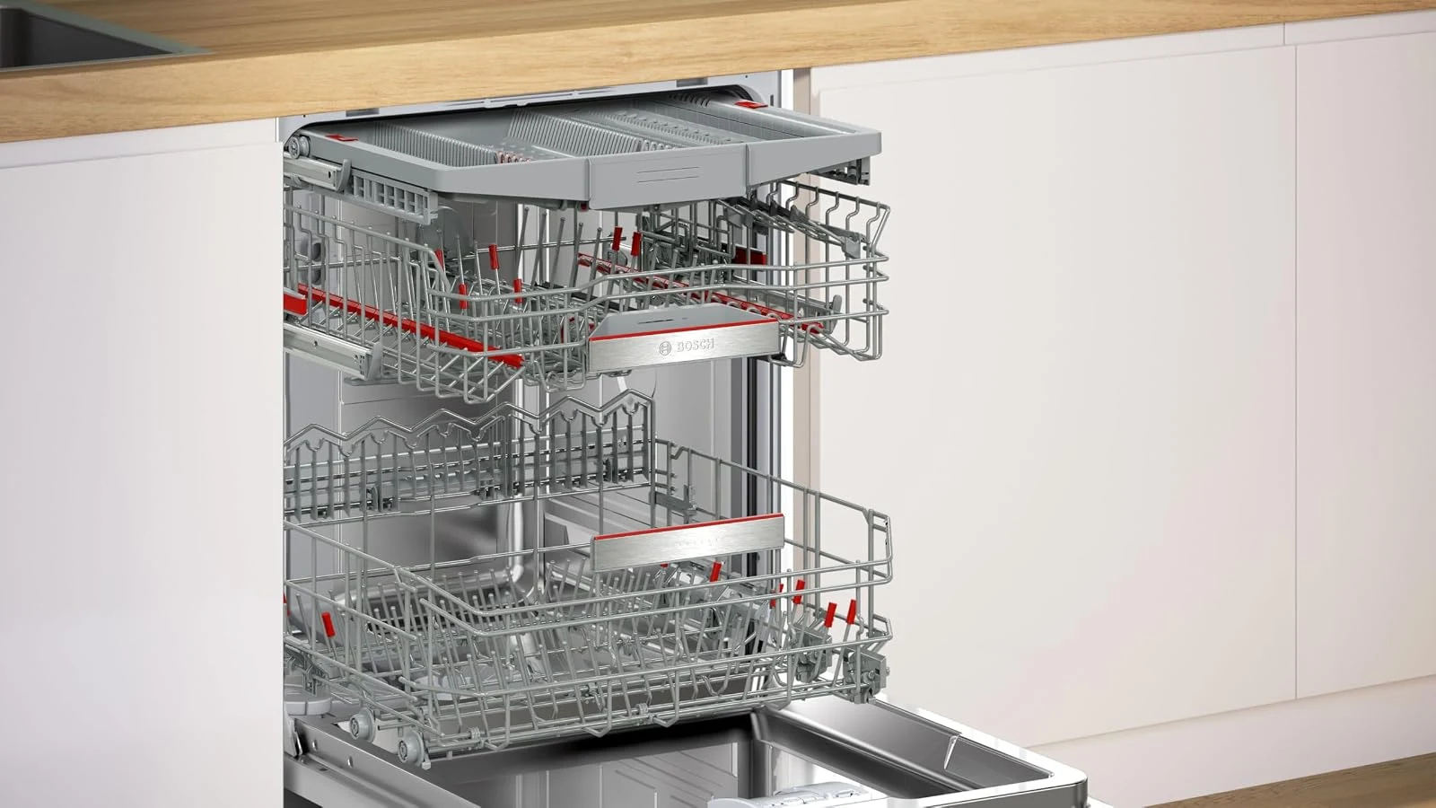 Bosch Lavastoviglie integrata parziale SMV6ZCX10E Serie 6 Lavastoviglie incasso a scomparsa totale C