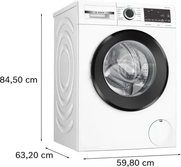 Bosch Lavatrice incasso WGG244Z0IT Serie 6, Lavatrice a carica frontale, capacità 9 kg, 1400 rpm, Ir