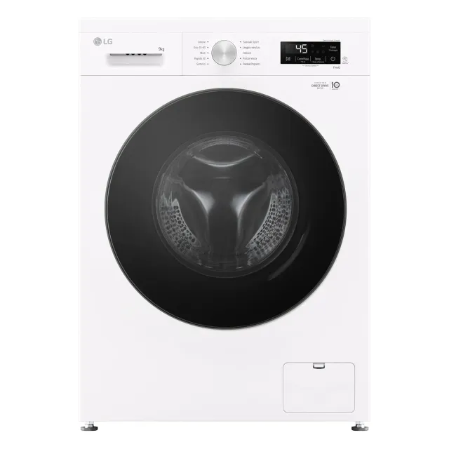 LG Lavatrice incasso F4NX1009NWB Lavatrice 9 kg a Carica Frontale Serie X1, Classe A, 1400 giri, Wi-