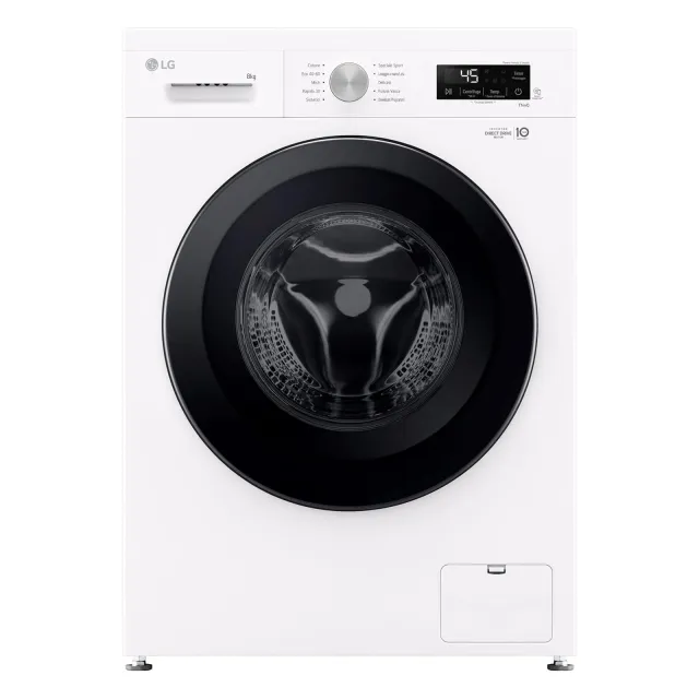 LG Lavatrice slim F4NX1008NWK Lavatrice 8 kg a Carica Frontale Serie X1, Classe A, 1400 giri, Wi-Fi,