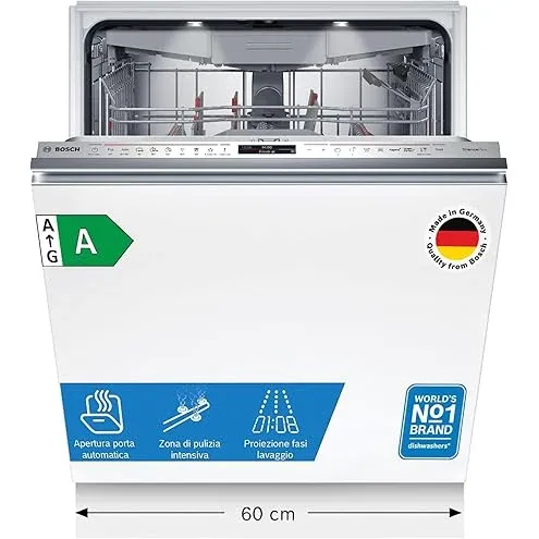 Bosch Forno incasso HQA574BB3 Serie 4, Forno con vapore da incasso, Pirolisi: pulizia del forno senz