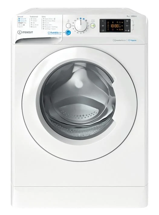 Indesit Lavatrice slim BWE 91296X WV IT Lavatrice Libera Installazione carica frontale, 9 kg, Classe