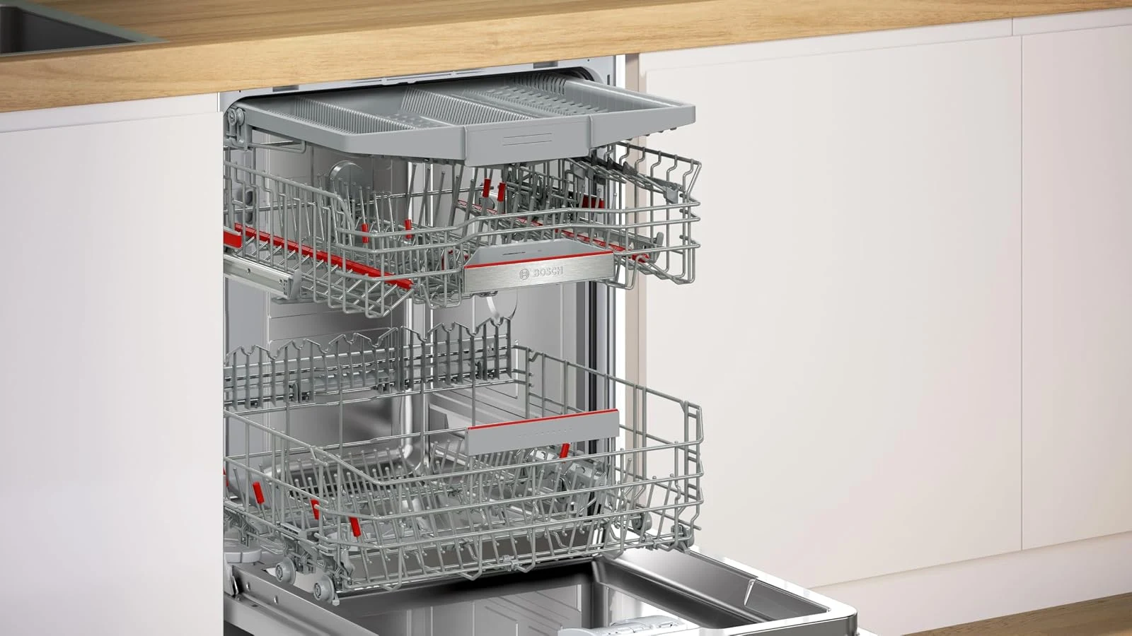 Bosch Lavastoviglie integrata parziale SMH4ECX27E Serie 4 Lavastoviglie incasso a scomparsa totale C