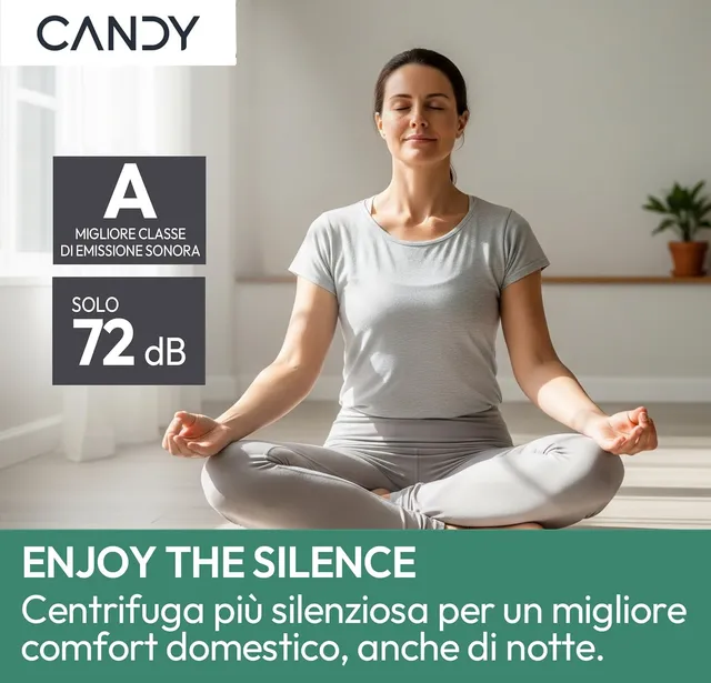 Candy Lavatrice incasso 49B9-S ProWash 700 Lavatrice 9 Kg, Libera Installazione, Carica Frontale, Cl
