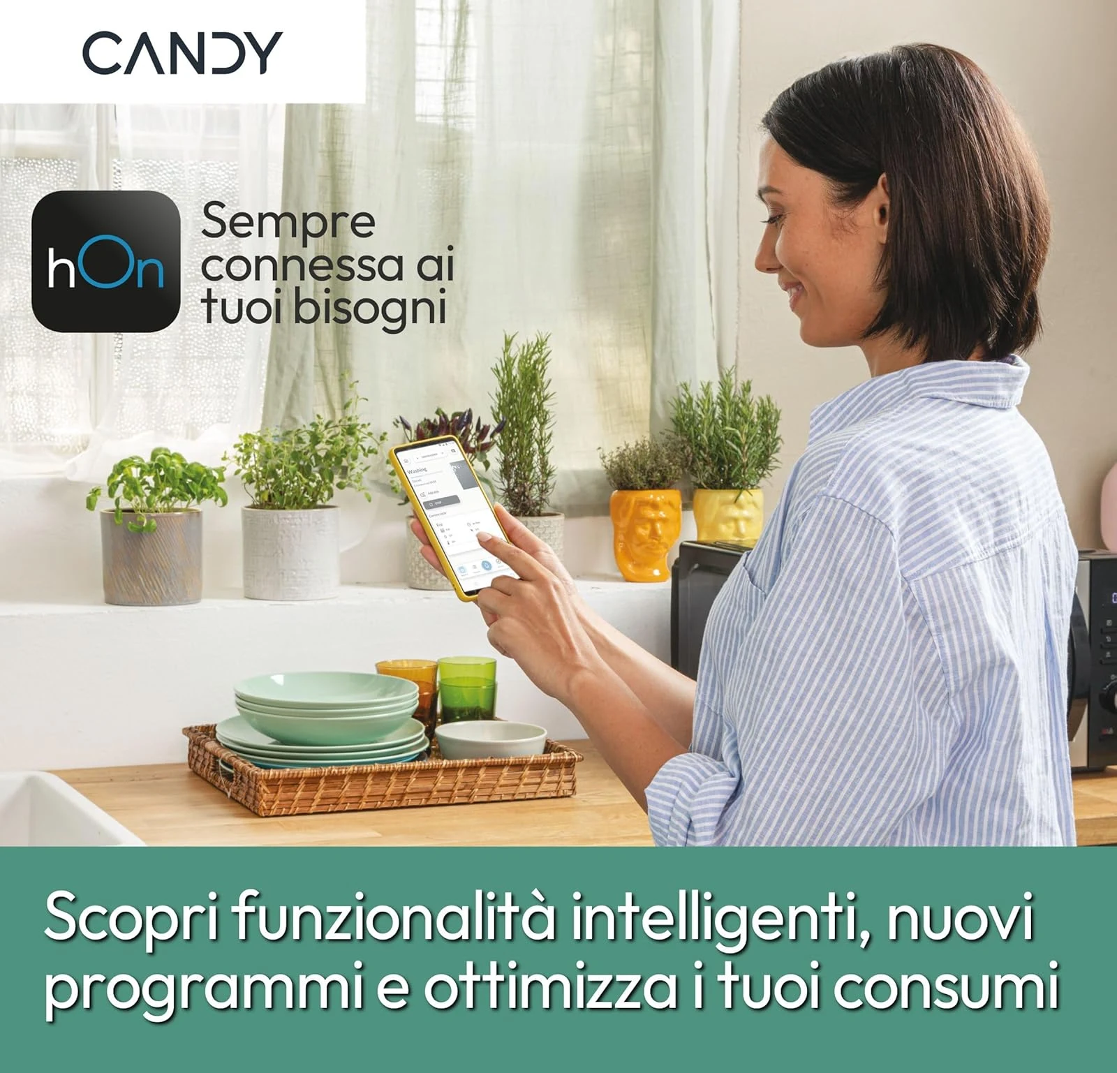 Candy Lavatrice incasso 49B9-S ProWash 700 Lavatrice 9 Kg, Libera Installazione, Carica Frontale, Cl