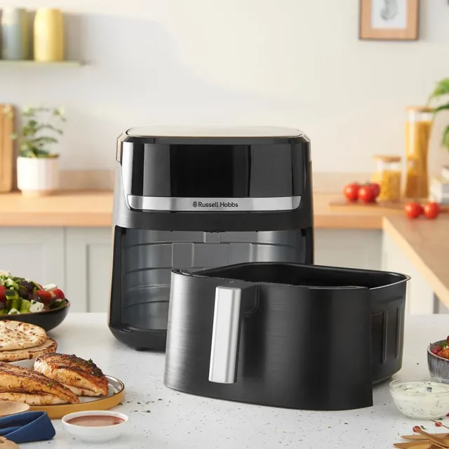 Russell Hobbs Estrattore di succo XXL 8,3L Friggitrice ad Aria , Rapida (Compatta,Silenziosa, Pizza 