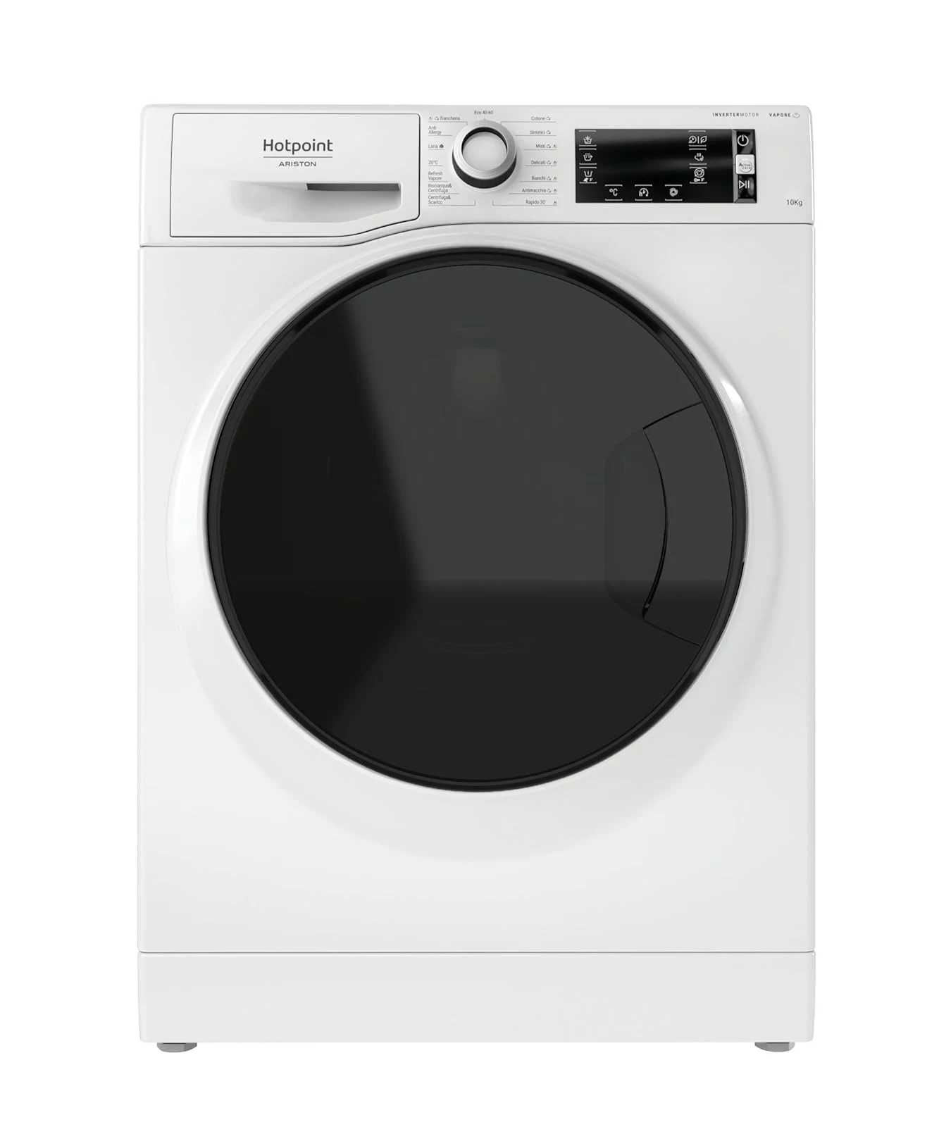 Hotpoint Lavatrice slim NBT 1048 WD A IT Ariston - Lavatrice 10kg Libera Installazione, Carica Frontale. Centrifuga 1400 Giri Al Minuto. Larghezza 59,5cm, Profondità 60,5cm, Altezza 85,0cm, Classe Ener