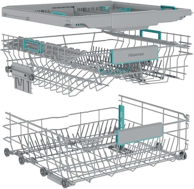 Hisense Lavastoviglie incasso compatta HV16A Lavastoviglie da Incasso, 16 Coperti, Terzo Cesto Fless