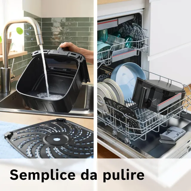 Bosch Estrattore di succo MAF671B0 Serie 6 Friggitrice ad Aria , Air Fryer XXL, Capacità 7,2 L, 7 Pr