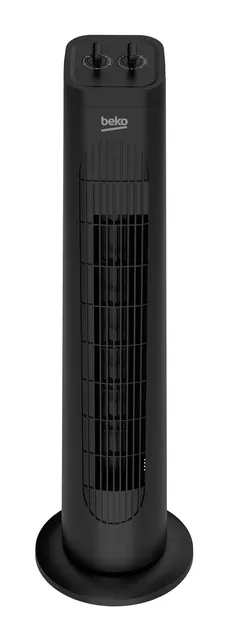 Beko Ventilatore EFW5300B Ventilatore a Torre Meccanico, 35W, 3 Velocità, Oscillazione 60°, Timer 2h, Nero