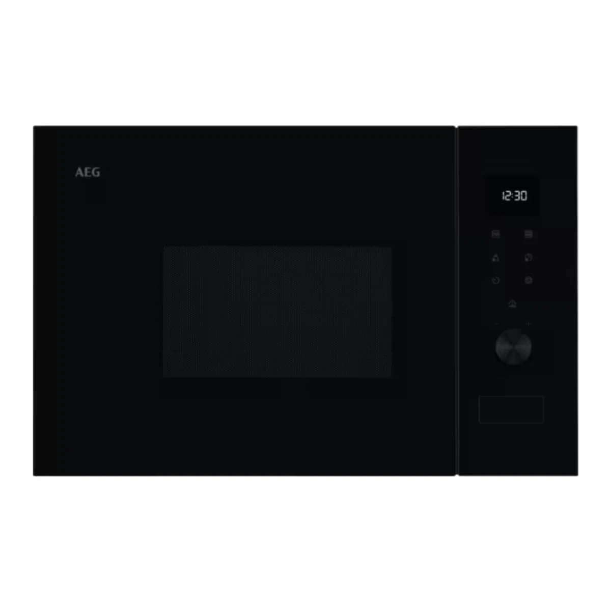 AEG Microonde incasso OS5MG20EB Forno a microonde integrabile, 20 l, 800 W, funzione griglia, display a LED touch, apertura elettronica, colore nero con finitura inox anti-impronte