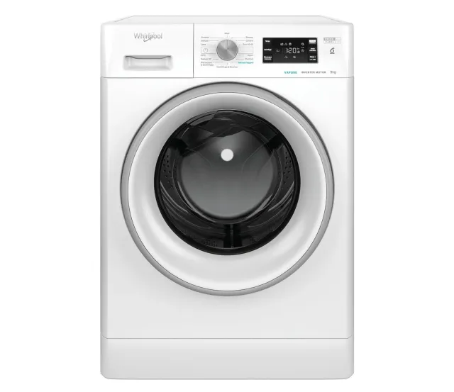 Whirlpool Lavatrice carica alto FFB 9269 SV IT Lavatrice 9 kg Libera Installazione, Carica Frontale, 1200 Giri/Min, Classe A, Tecnologia 6° SENSO, Refresh Vapore, FreshCare+. Dimensioni: 59,5cm x 63cm x 85cm