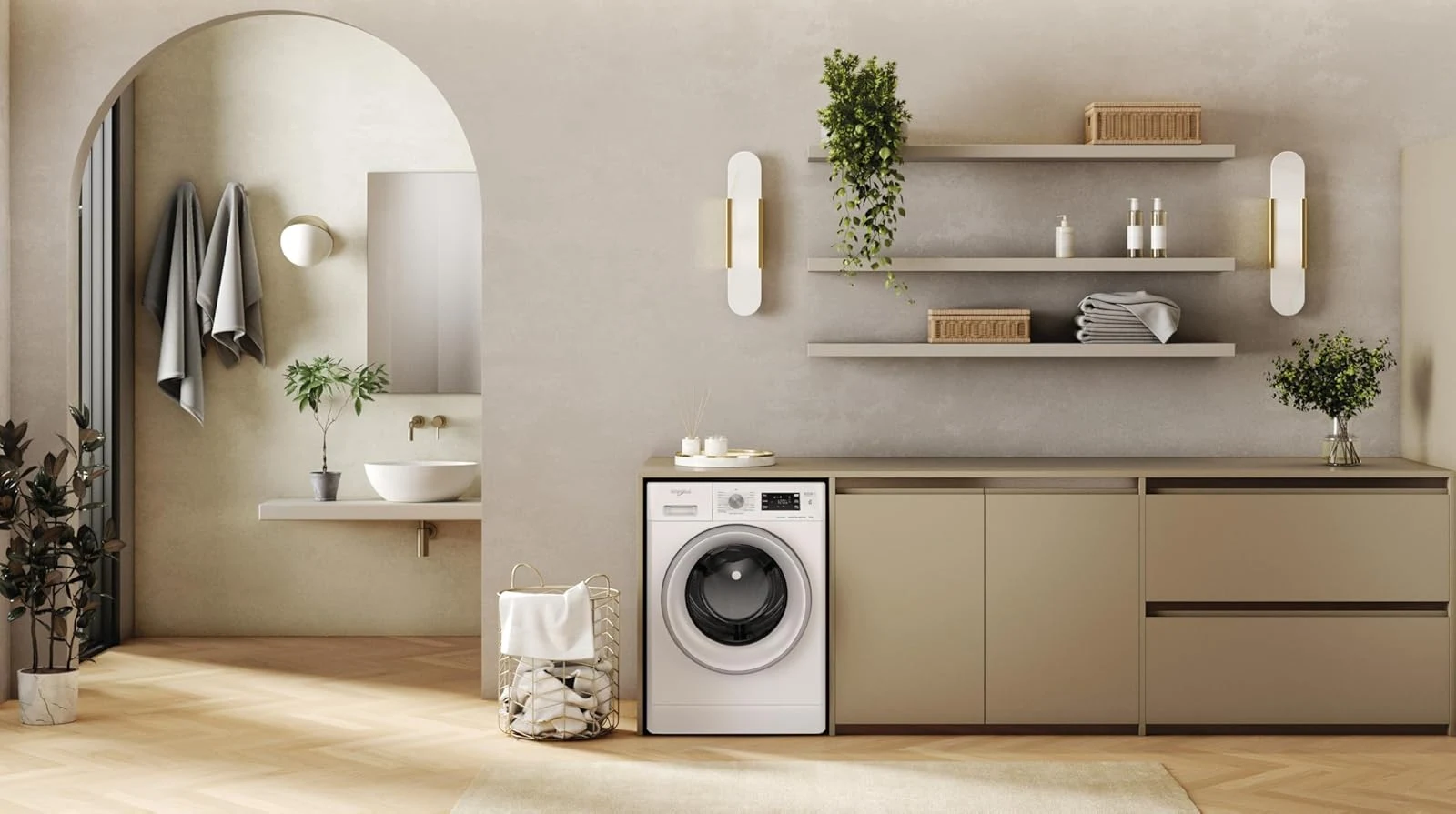Whirlpool Lavatrice carica alto FFB 9269 SV IT Lavatrice 9 kg Libera Installazione, Carica Frontale,