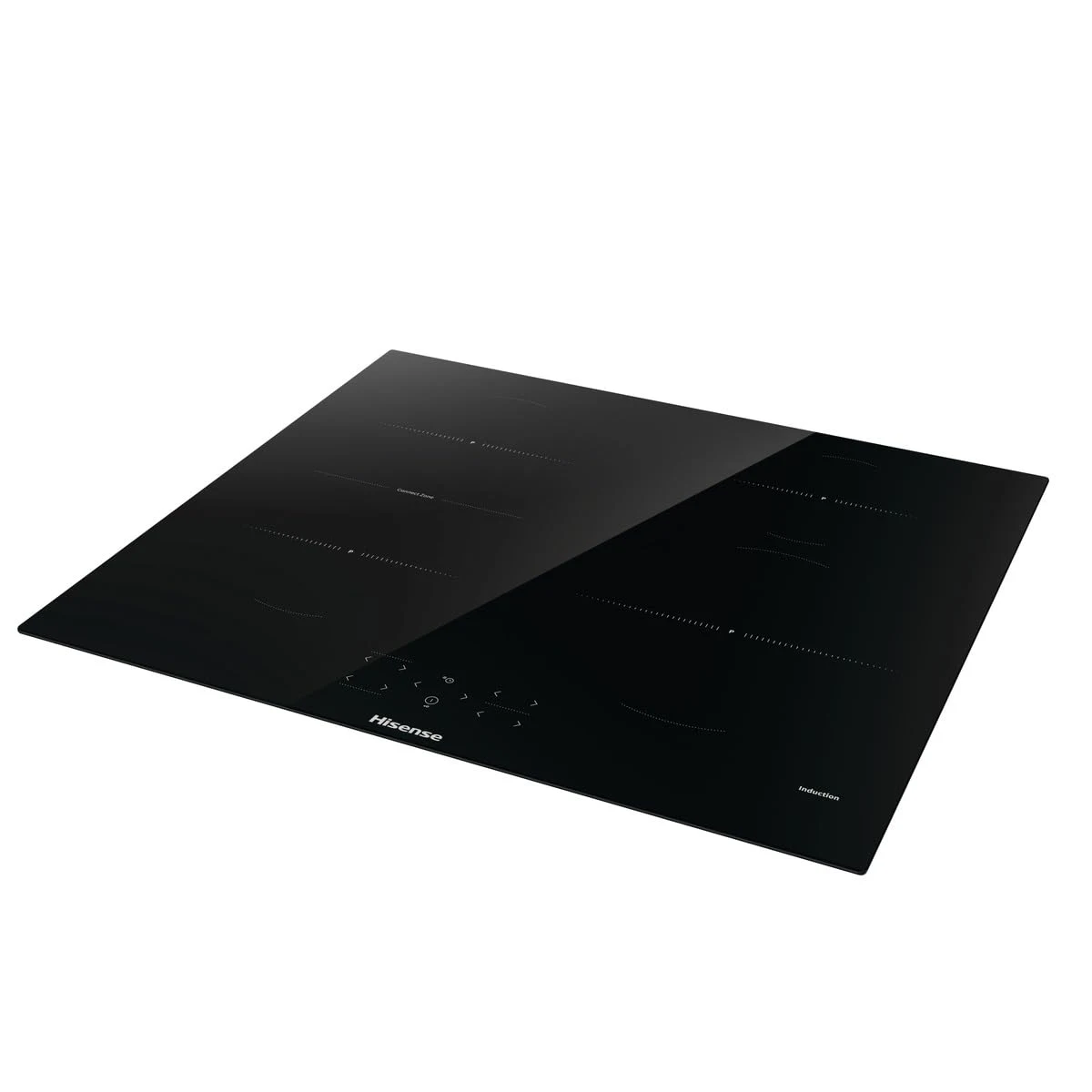 Hisense Piano cottura radiante HI621FM Piano Cottura a Induzione 60 cm, 4 Zone con Connect Zone, Pow
