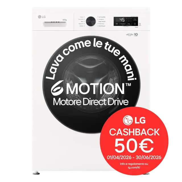 LG Lavasciuga carica alto W4NX1095NWB Lavasciuga 9/5kg Serie X1, Lavatrice e Asciugatrice Insieme Cl