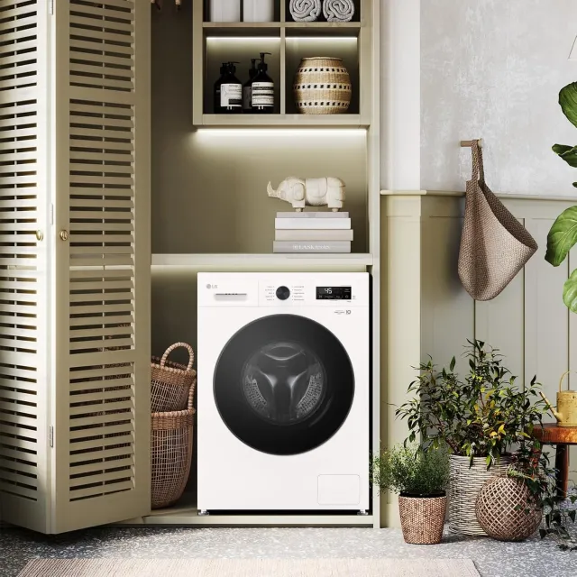 LG Lavasciuga carica alto W4NX1095NWB Lavasciuga 9/5kg Serie X1, Lavatrice e Asciugatrice Insieme Cl