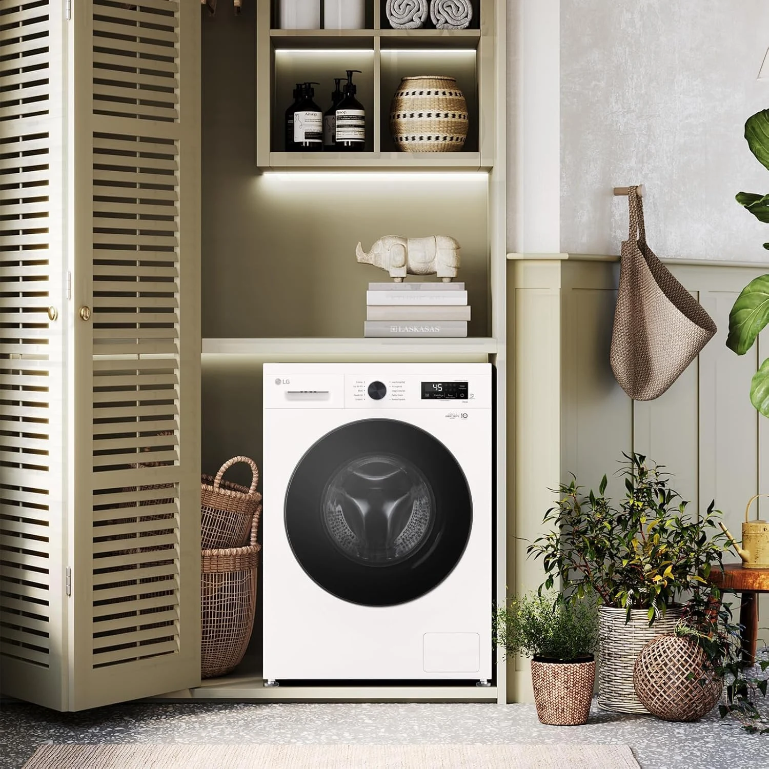 LG Lavasciuga carica alto W4NX1095NWB Lavasciuga 9/5kg Serie X1, Lavatrice e Asciugatrice Insieme Cl