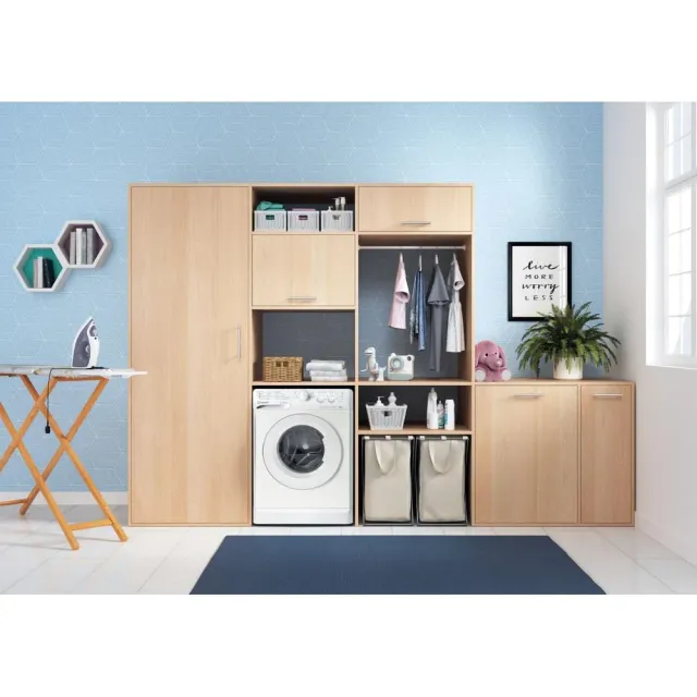 Indesit Lavatrice incasso MTWC 71296 W IT Lavatrice 7 kg con Carica Frontale, 16 Programmi, Centrifu