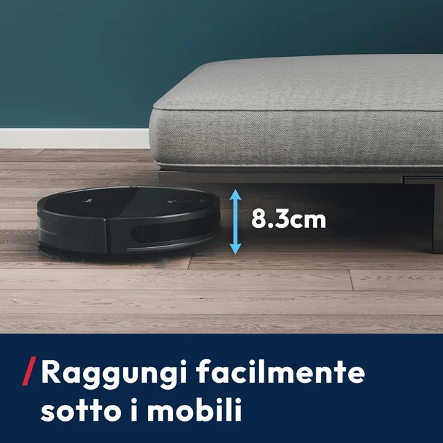 Hoover Robot aspirapolvere HG2Z30H HG2 Robot Aspirapolvere e Lavapavimenti Hydro, Ultra-Sottile – Po