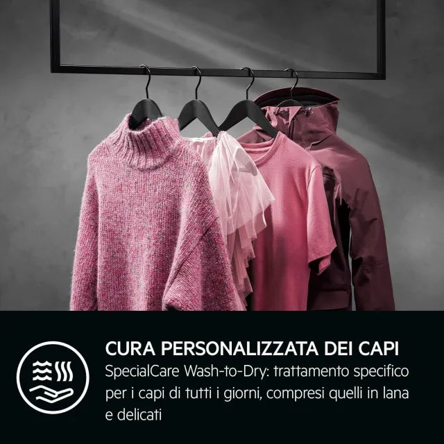 AEG Lavasciuga LWR9E106AB Lavasciuga Ökokombi 9000, 10+6kg con Pompa di Calore, SensiDry, Risparmio 