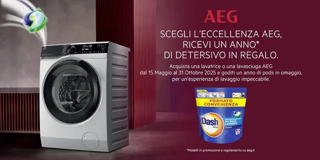 AEG Lavatrice slim 7000 Lavatrice Carica Frontale Serie ProSteam, 9 kg, LR7FD94, Vapore Refresh, Tec