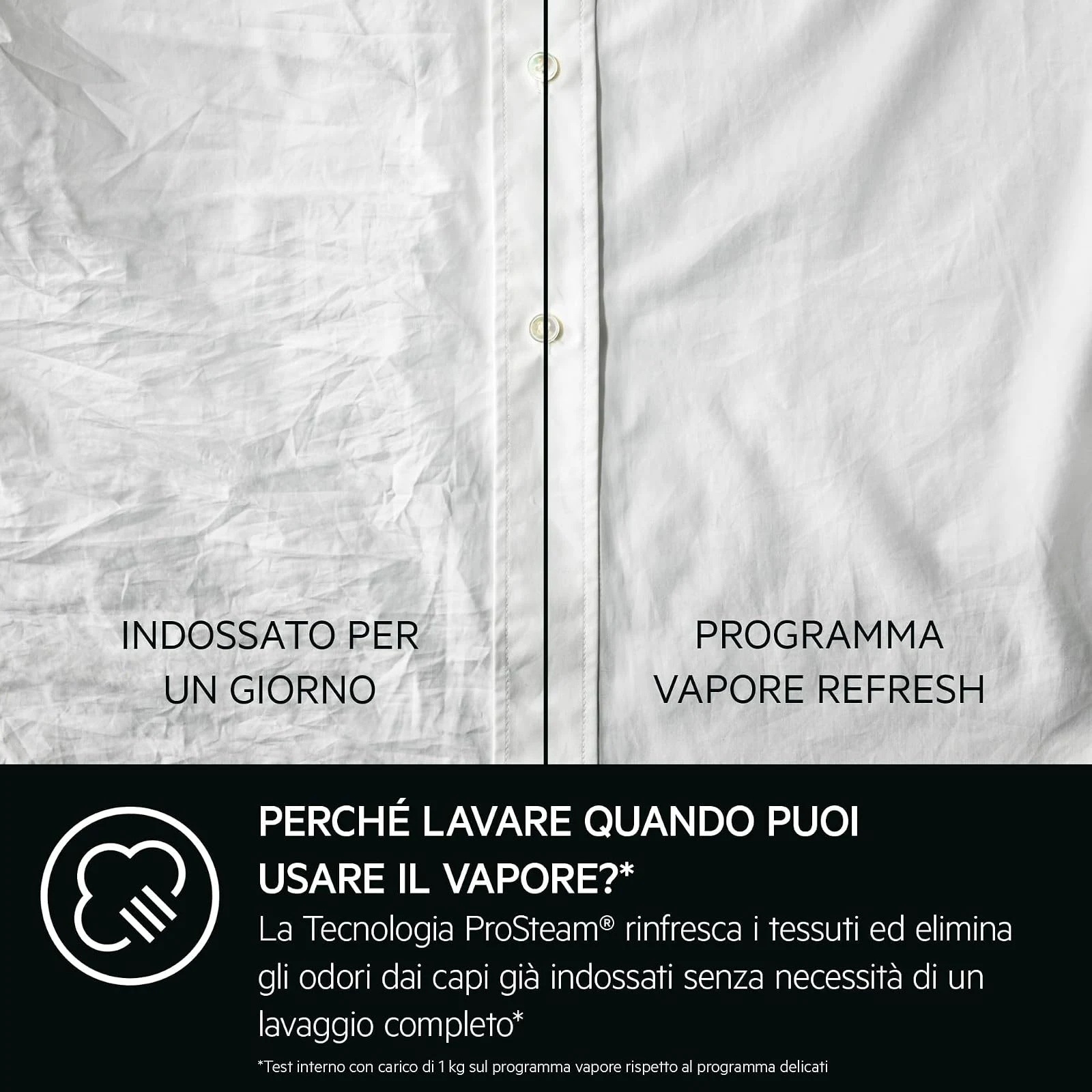 AEG Lavatrice slim 7000 Lavatrice Carica Frontale Serie ProSteam, 9 kg, LR7FD94, Vapore Refresh, Tec