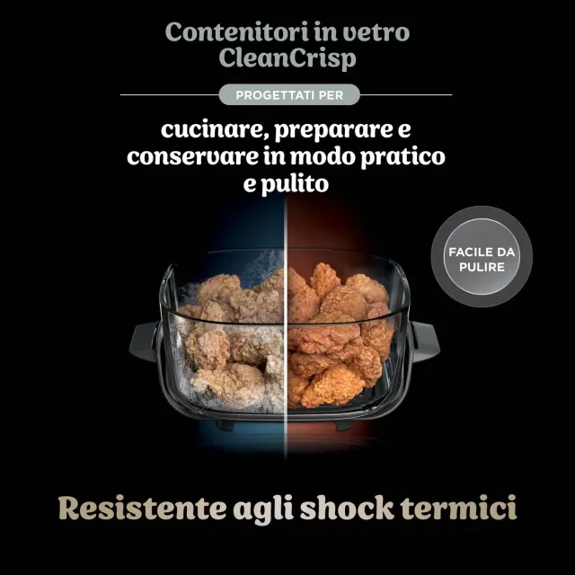 Ninja Frullatore FN101EUST CRISPi Friggitrice ad Aria Portatile, 3.8L, 4 in 1: Frittura, Cottura Arr