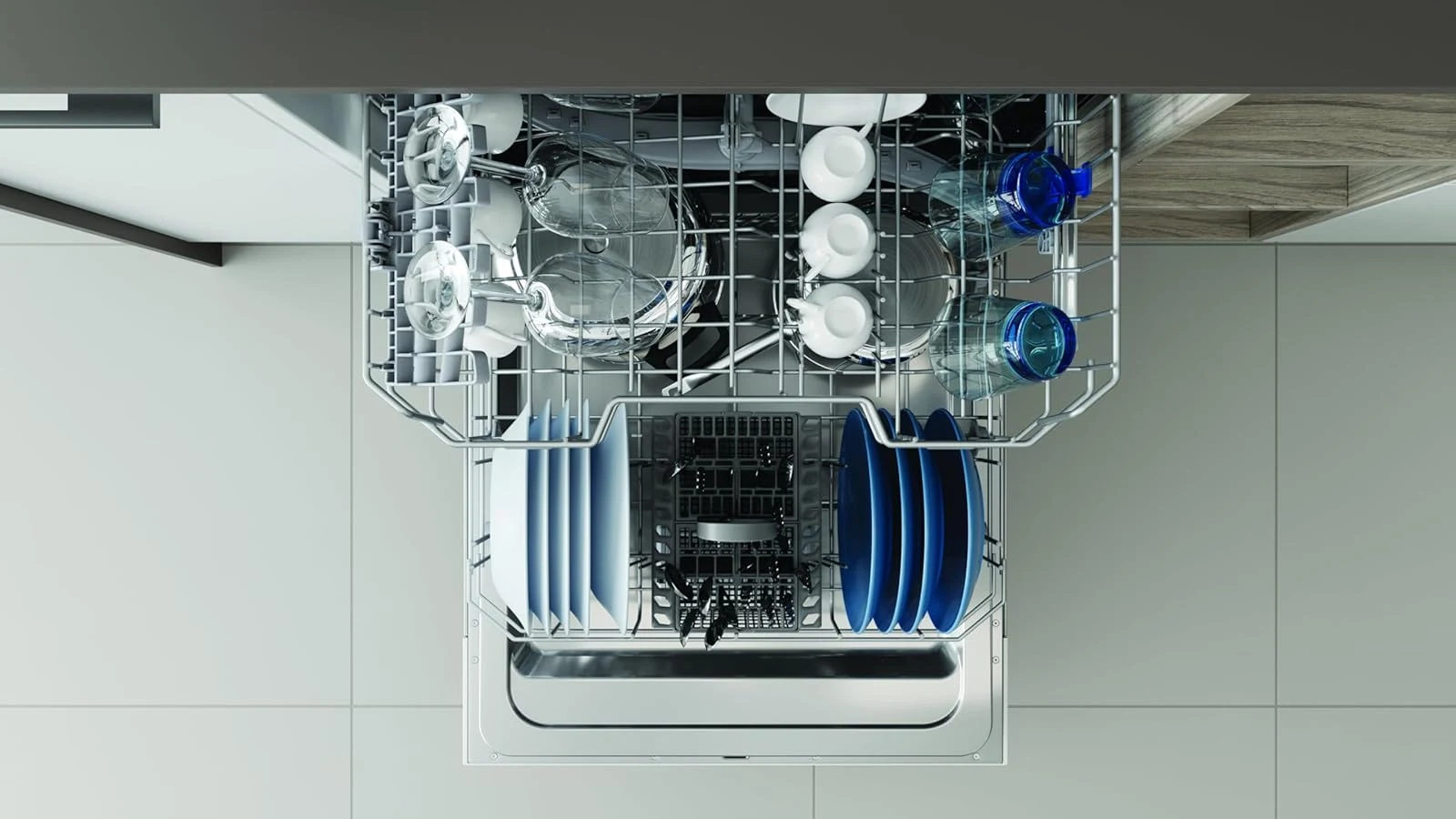 Indesit Lavastoviglie integrata parziale IN2IE14CNP80 Lavastoviglie A Scomparsa Totale, 60 Cm, 49 dB