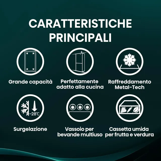 Hisense Frigorifero sottobase RB5P410SACC Frigorifero Combinato Total No Frost, Stainless Steel, 203